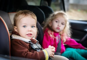 Boy and Girl in Best Car Seat 2017