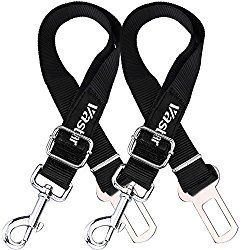 Vastar 2 Packs Adjustable Pet Dog Cat Car Seat Belt