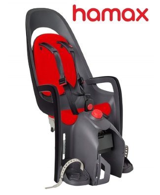 Hamax Caress Child Bike Seat (Grey/Red)