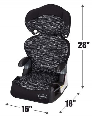 evenflo booster seat with back